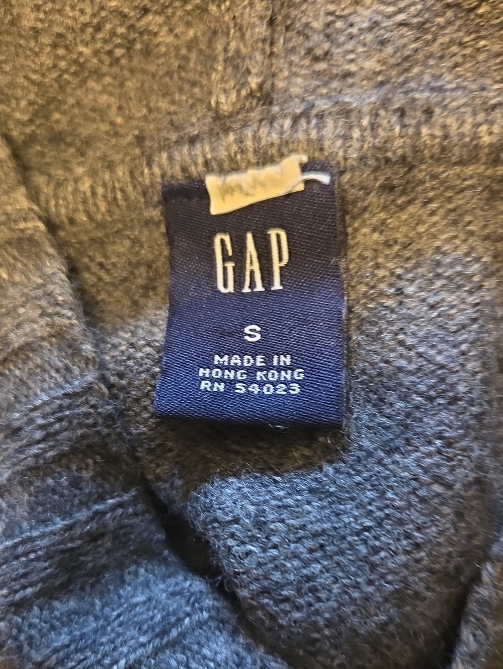 GAP Women's Gray Hooded Knit Pullover Size Small - Picture 9 of 11